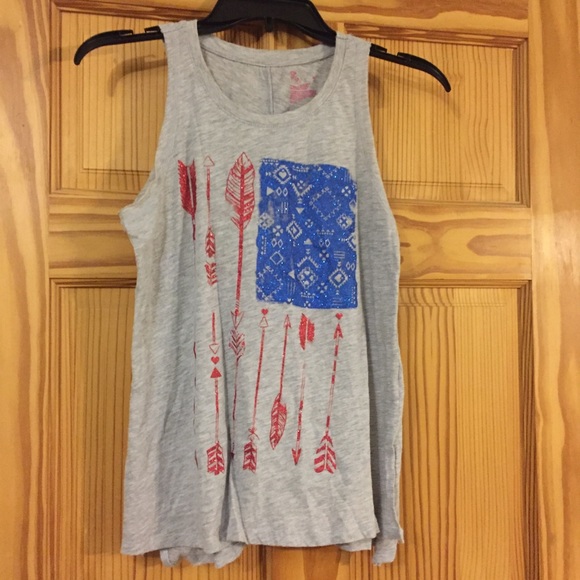 Other - ⭐️ Lightly used girls American flag tank top